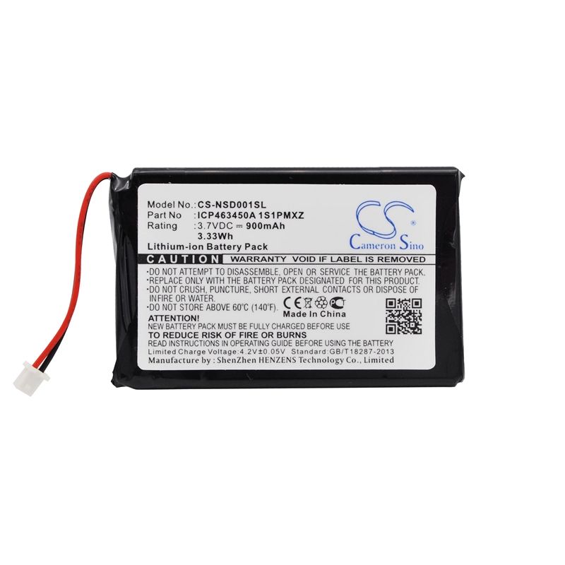 Li-ion Battery fits Insginia, Ns-hd01a, Insginia 3.7V, 900mAh DAB Digital Cameron Sino Technology Limited