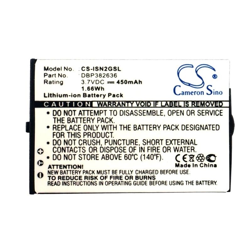 Li-ion Battery fits Insignia, Ns-da1g, Ns-da2g 1gb, Ns-da2g 2gb 3.7V, 450mAh Media Player Cameron Sino Technology Limited