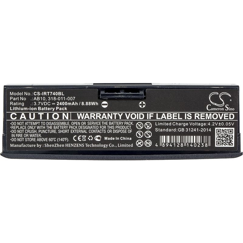 Li-ion Battery fits Intermec, 700 Mono, 730 Color 3.7V, 2400mAh Barcode Scanner Cameron Sino Technology Limited