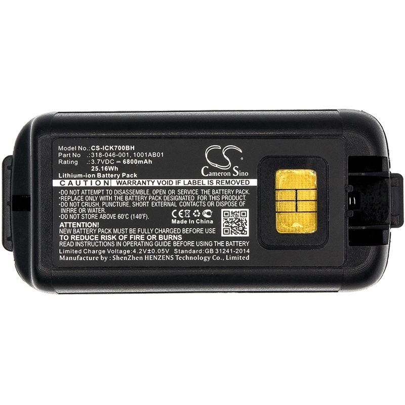 Li-ion Battery Fits Intermec, Ck70, Ck71 3.7v, 6800mah Barcode Scanner Cameron Sino Technology Limited