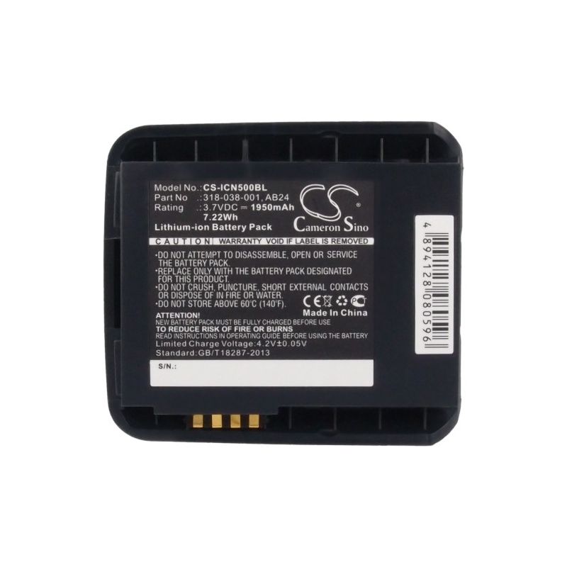 Li-ion Battery fits Intermec, Cn50, Cn51 3.7V, 1950mAh Barcode Scanner Cameron Sino Technology Limited