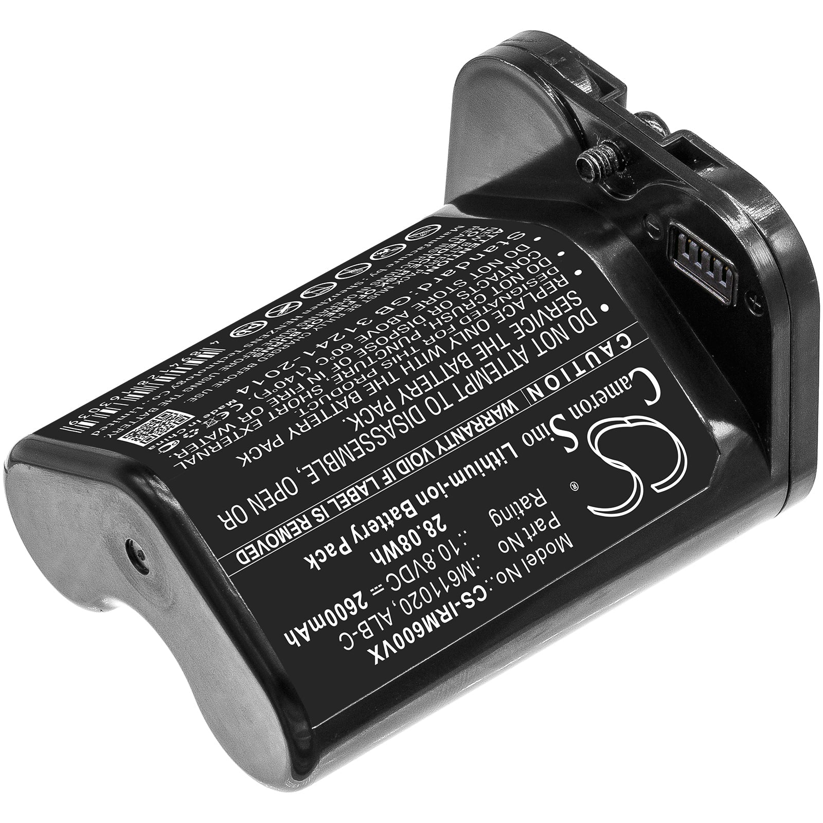 Li-ion Battery fits Irobot, Braava Jet M6 10.8V, 2600mAh Vacuum Cameron Sino Technology Limited
