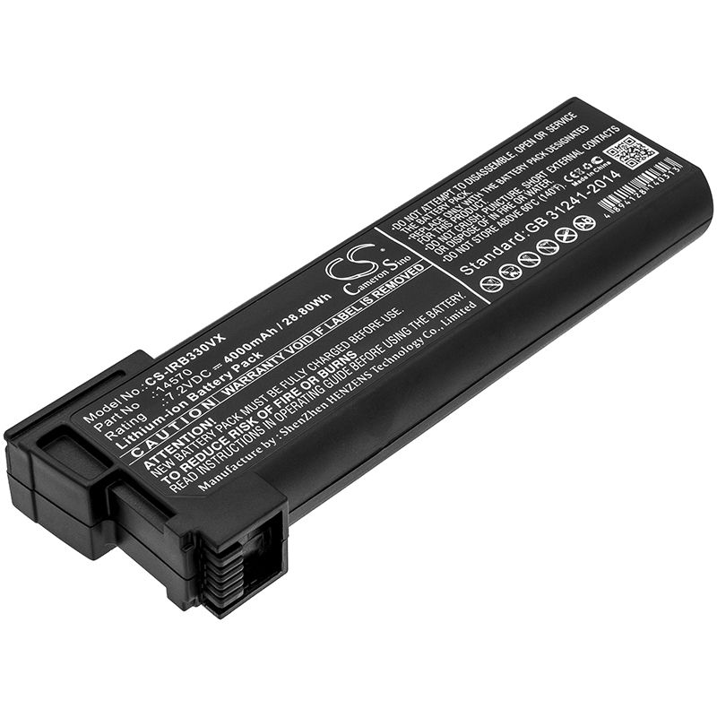 Li-ion Battery fits Irobot, Looj 330, Looj 330 Gutter Cleaning Robot, 7.2V, 4000mAh Vacuum Cameron Sino Technology Limited