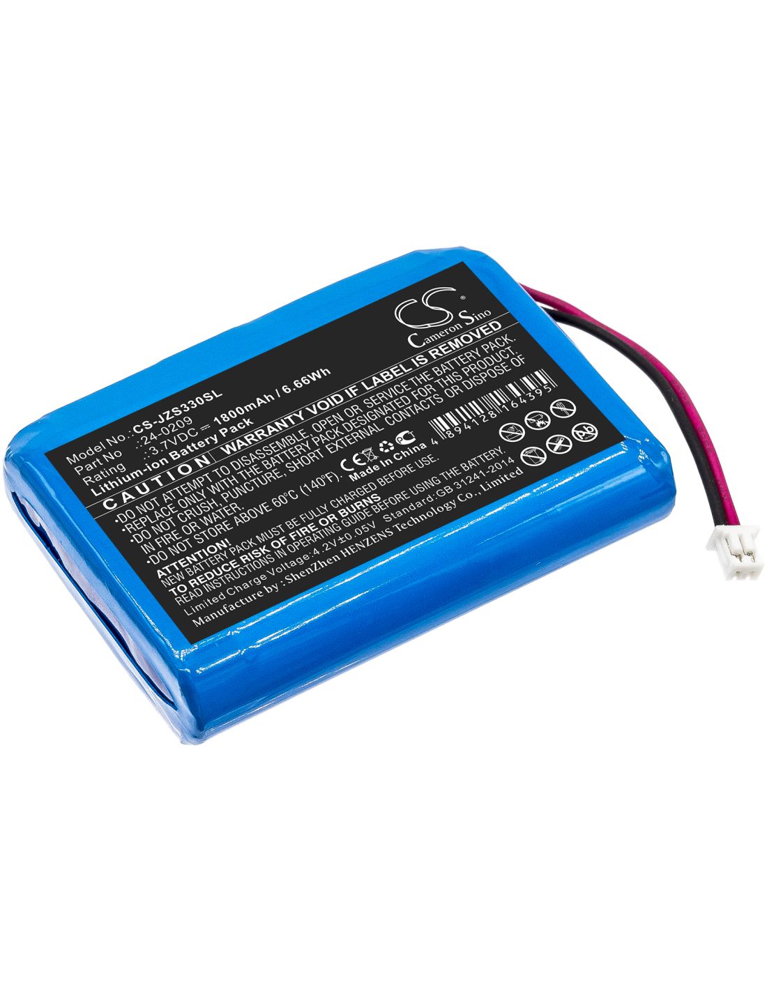 Li-ion Battery fits Jandy, Zodiac E33 Eos Wireless Remote 3.7V, 1800mAh Smart Home Cameron Sino Technology Limited