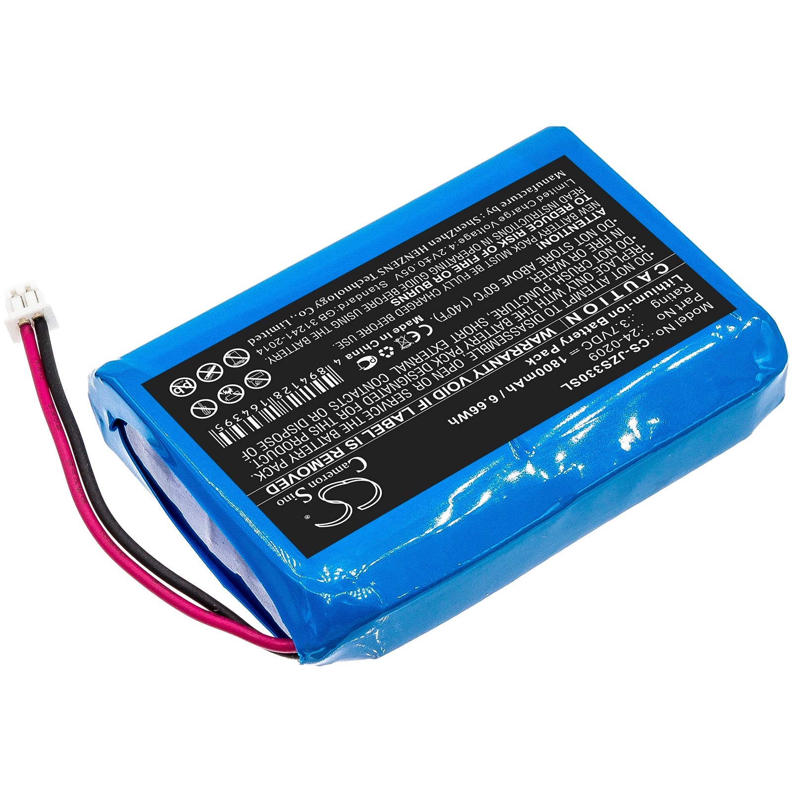 Li-ion Battery fits Jandy, Zodiac E33 Eos Wireless Remote 3.7V, 1800mAh Smart Home Cameron Sino Technology Limited