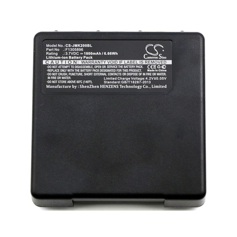 Li-ion Battery fits Jay, Beta6 Two-way Radio, Gama10 Remote Control Security, Gama6 Remote Control Security 3.7V, 1800mAh Crane Remote Control Cameron Sino Technology Limited