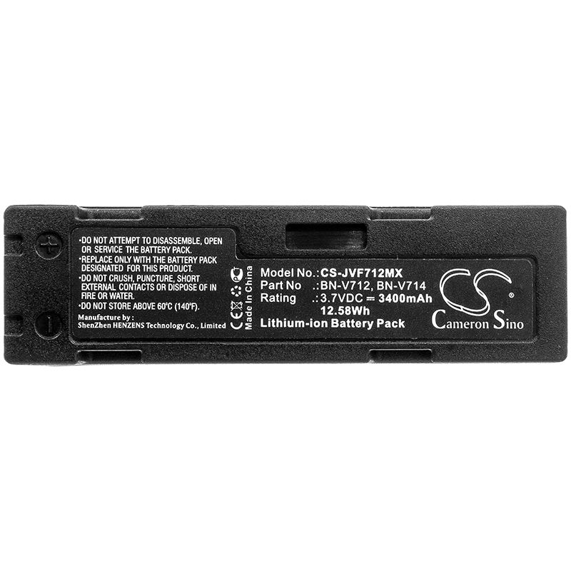 Li-ion Battery fits Jvc, Gr-dv1, Gr-dv14, Gr-dv1u 3.7V, 3400mAh Camera Cameron Sino Technology Limited