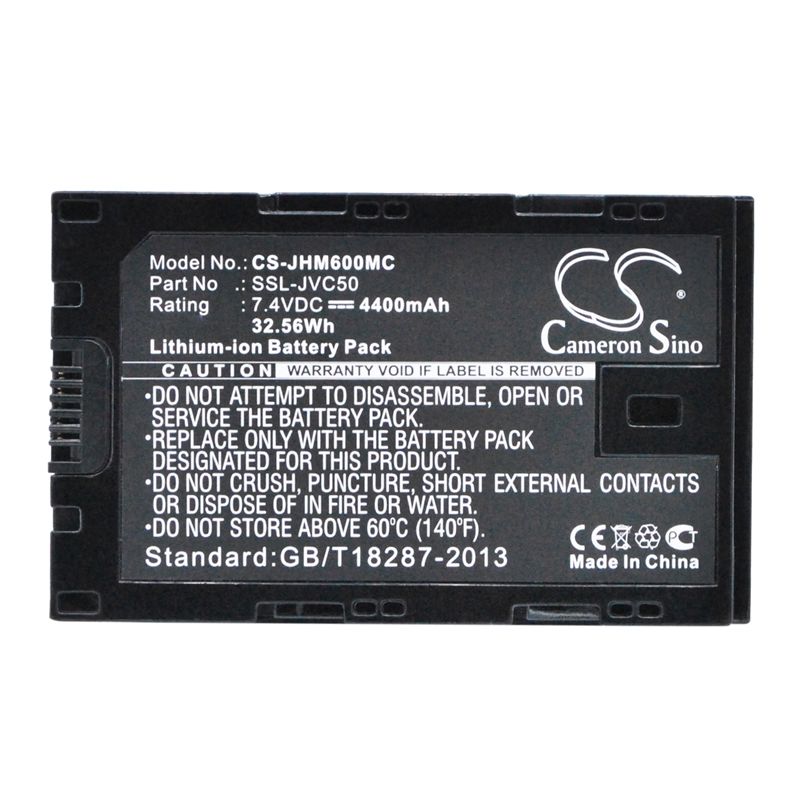 Li-ion Battery Fits Jvc, Gy-hm200, Gy-hm200e, Gy-hm200esb 7.4v, 4400mah Camera Cameron Sino Technology Limited