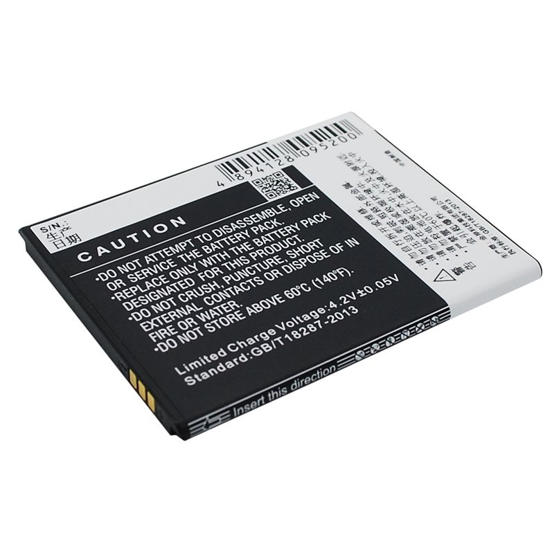 Li-ion Battery fits K-touch, t93 3.7V, 2200mAh Mobile & SmartPhone Cameron Sino Technology Limited