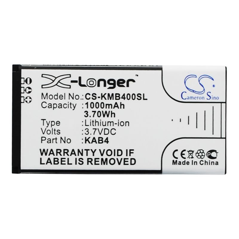 Li-ion Battery fits Kazam, life b4, maxcom, mm720 3.7V, 1000mAh Mobile & SmartPhone Cameron Sino Technology Limited