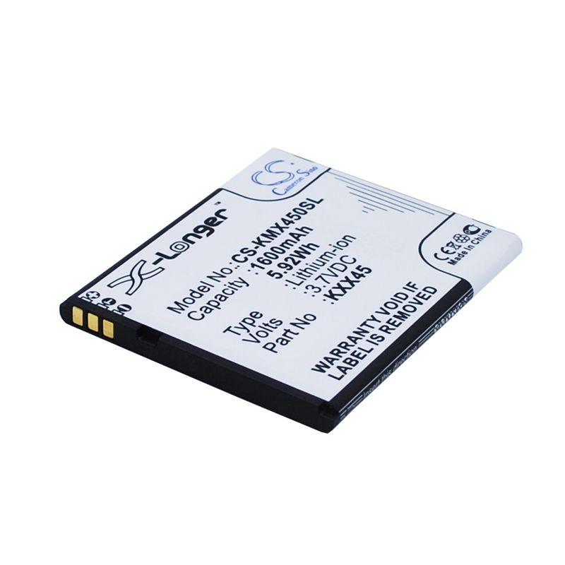 Li-ion Battery fits Kazam, trooper 2 4.5, trooper2 4.5 3.7V, 1600mAh Communications Cameron Sino Technology Limited (Suspended)