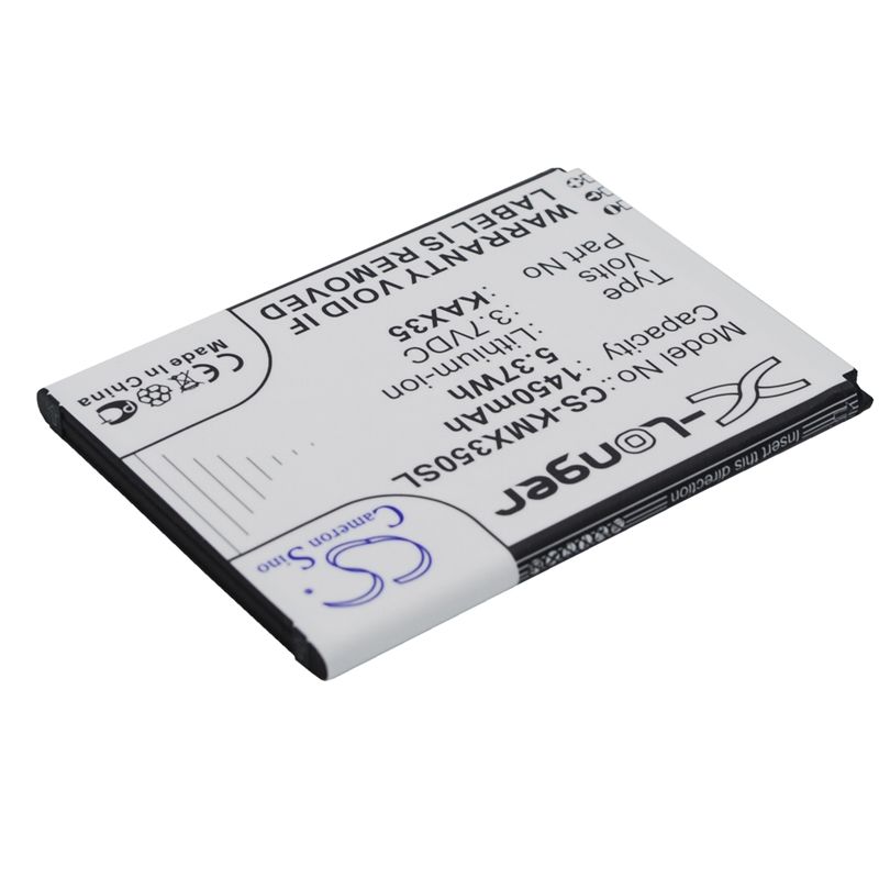 Li-ion Battery fits Kazam, trooper x3.5 3.7V, 1450mAh Mobile & SmartPhone Cameron Sino Technology Limited