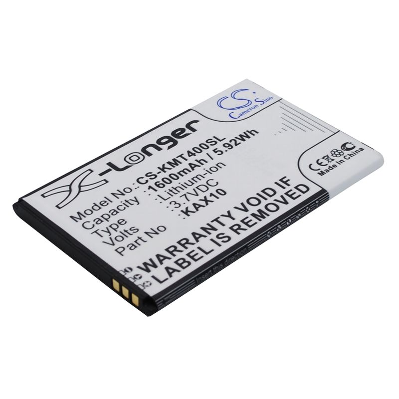 Li-ion Battery fits Kazam, trooper x4.0 3.7V, 1600mAh Mobile & SmartPhone Cameron Sino Technology Limited