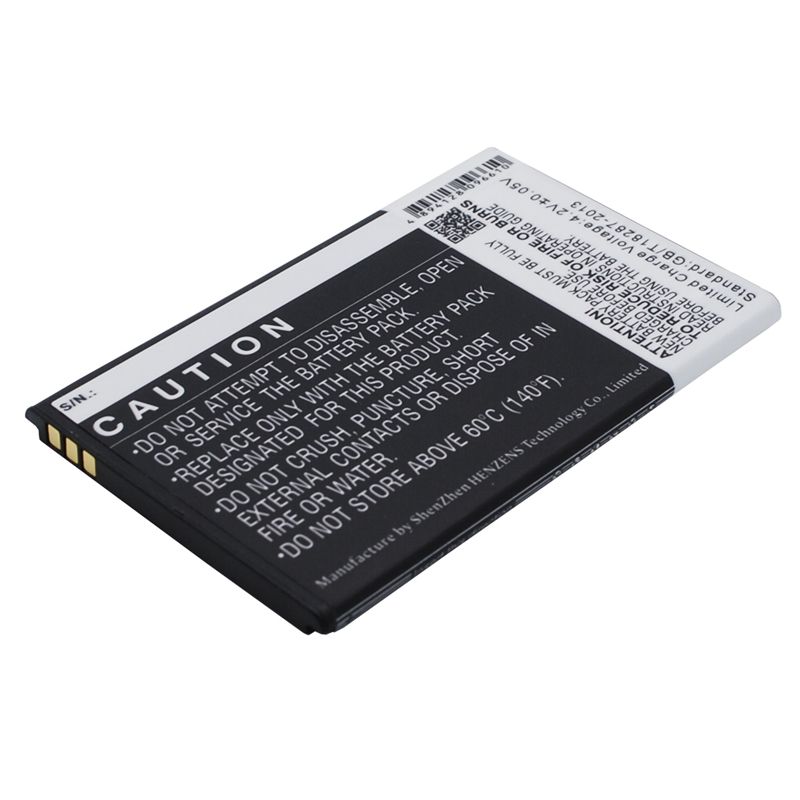 Li-ion Battery fits Kazam, trooper x4.0 3.7V, 1600mAh Mobile & SmartPhone Cameron Sino Technology Limited