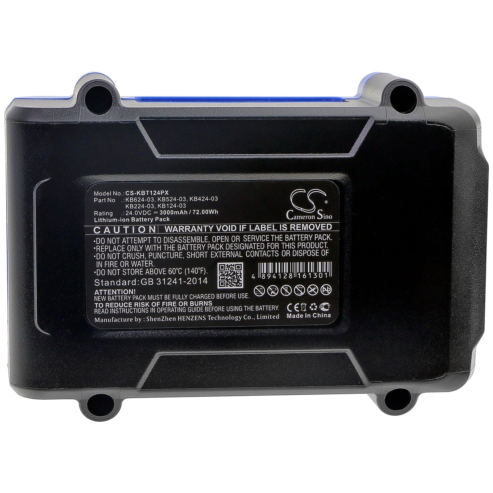 Li-ion Battery fits Kobalt, Kb124-03, Kb224-03, Kb424-03, Kb524-03, Kb624-03 24.0V, 3000mAh Power Tools Cameron Sino Technology Limited