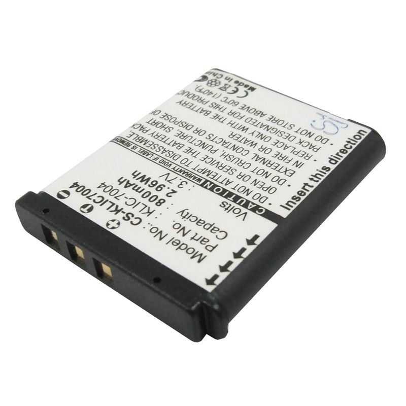 Li-ion Battery Fits Kodak, Easyshare M1033, Easyshare M1093 Is, Easyshare M2008 3.7v, 800mah Camera Cameron Sino Technology Limited