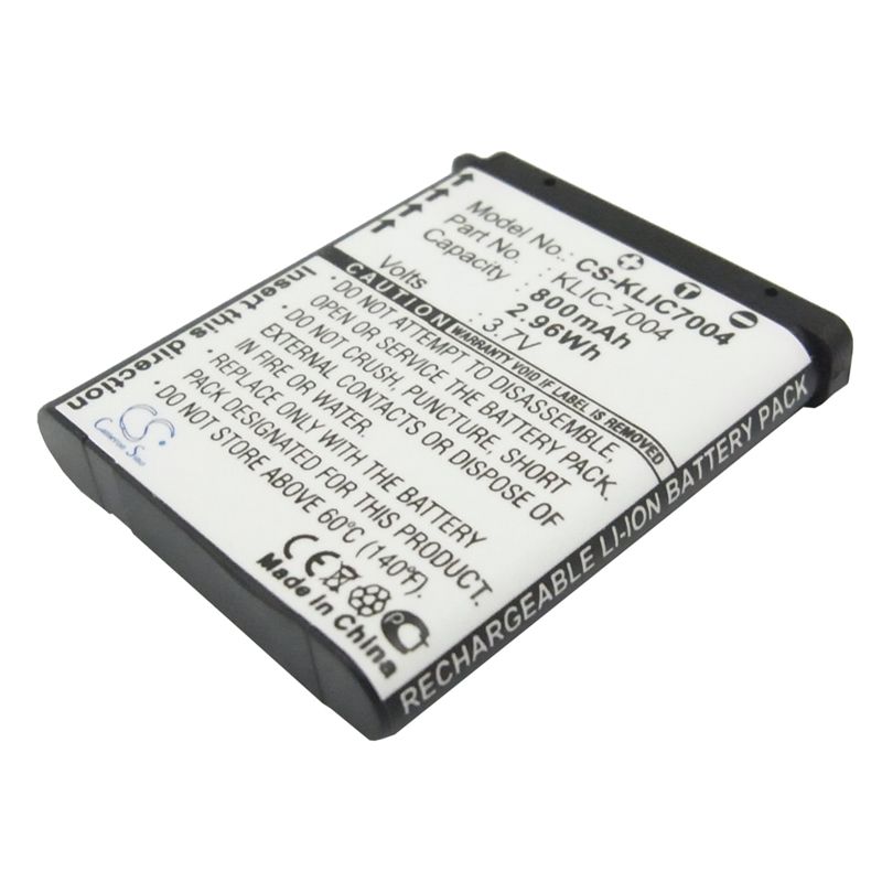 Li-ion Battery Fits Kodak, Easyshare M1033, Easyshare M1093 Is, Easyshare M2008 3.7v, 800mah Camera Cameron Sino Technology Limited