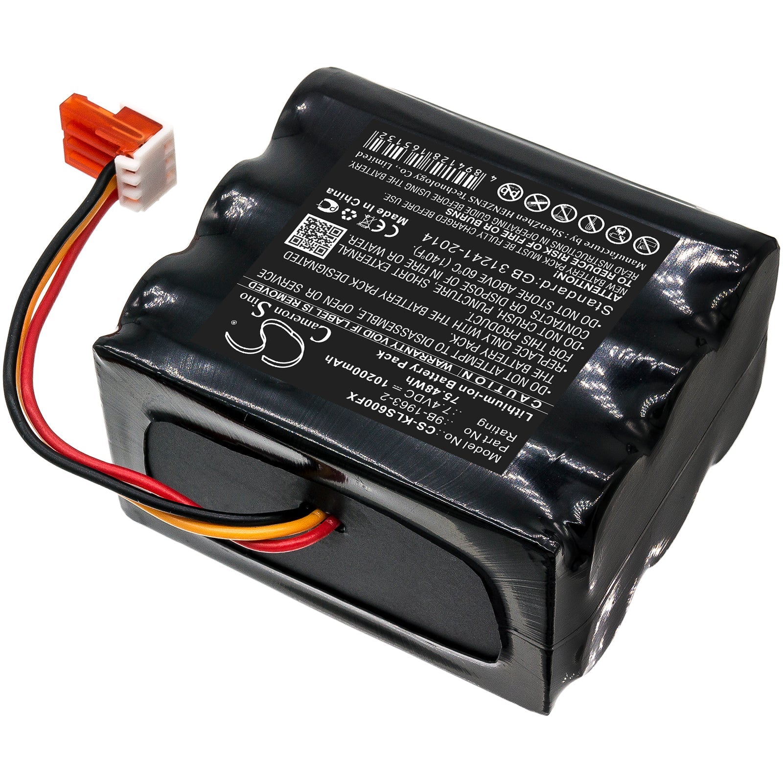 Li-ion Battery fits Koehler, Lighthawk 600, Lighthawk 600 Lumens, Lighthawk Gen Ii Led 7.4V, 10200mAh Flashlight Cameron Sino Technology Limited