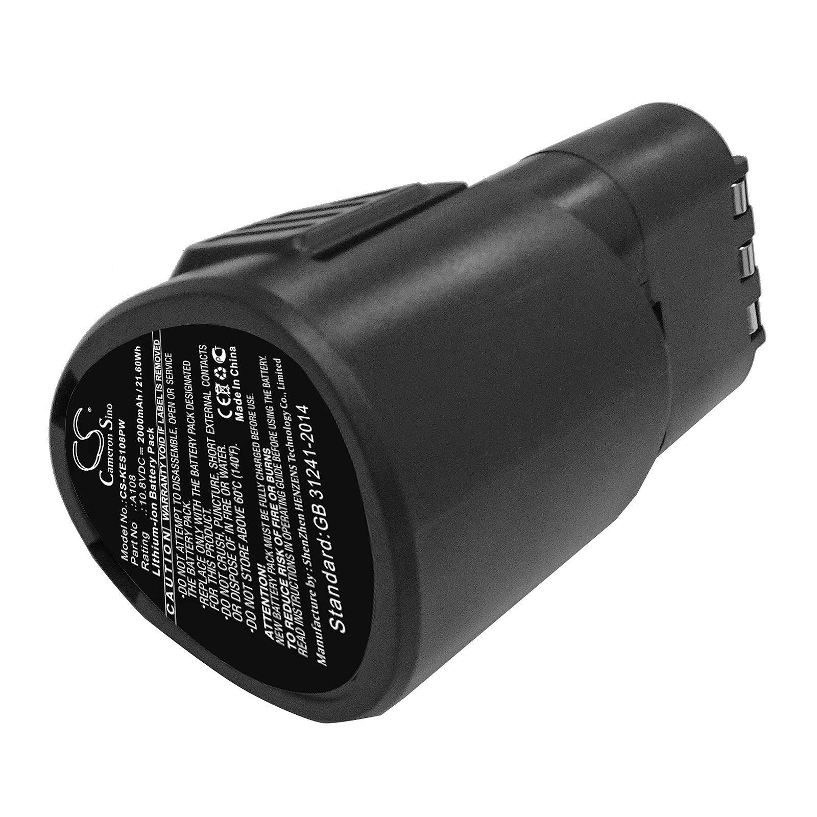 Li-ion Battery fits Kress, A108 10.8V, 2000mAh Power Tools Cameron Sino Technology Limited