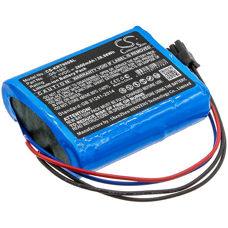 Li-ion Battery fits Kronos, 8609000-018, Intouch 9000 11.1V, 2600mAh Time Clock Cameron Sino Technology Limited