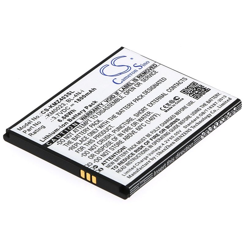 Li-ion Battery fits Kruger&matz, andromax i6c, km0403, km0404 3.7V, 1800mAh Mobile & SmartPhone Cameron Sino Technology Limited