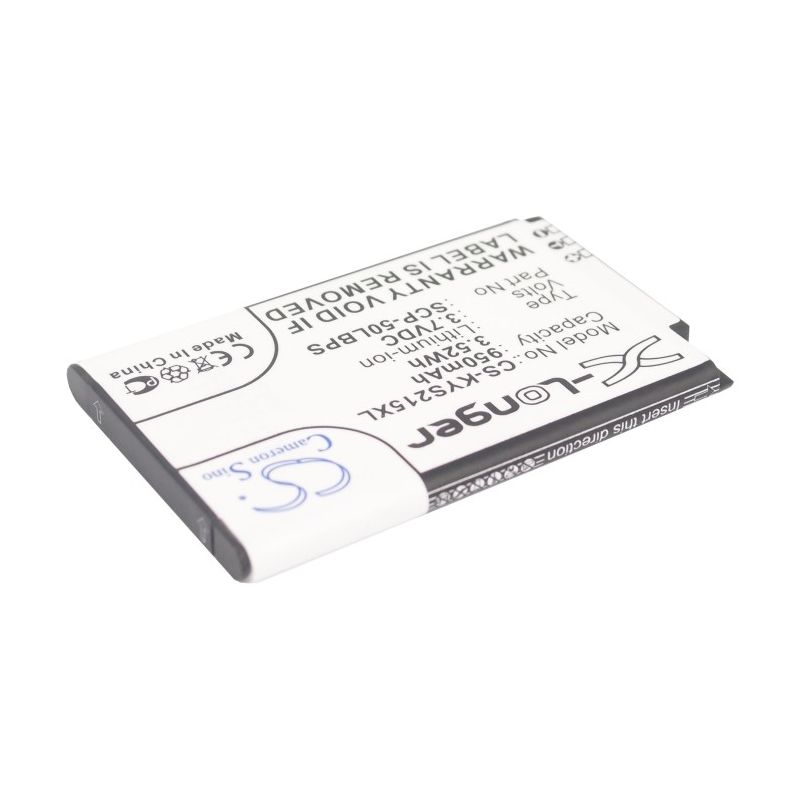 Li-ion Battery fits Kyocera, c2150, coast s2151, kona s2150 3.7V, 950mAh Mobile & SmartPhone Cameron Sino Technology Limited
