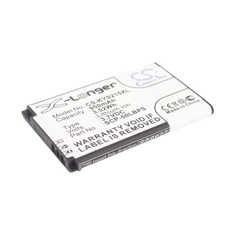 Li-ion Battery fits Kyocera, c2150, coast s2151, kona s2150 3.7V, 950mAh Mobile & SmartPhone Cameron Sino Technology Limited