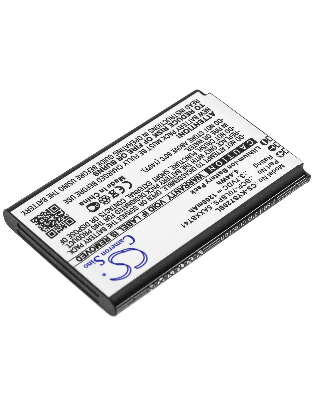 Li-ion Battery fits Kyocera, Cadence Lte, S2720, S2720pp 3.8V, 1200mAh Mobile & SmartPhone Cameron Sino Technology Limited