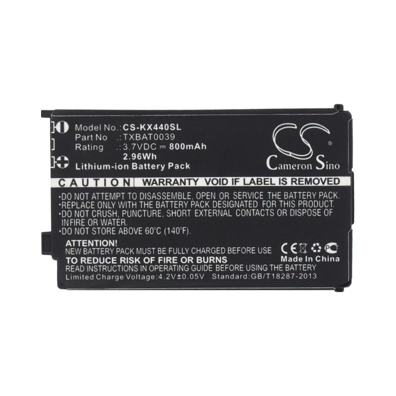 Li-ion Battery fits Kyocera, kx1, kx1i, kx440 3.7V, 800mAh Communications Cameron Sino Technology Limited (Suspended)