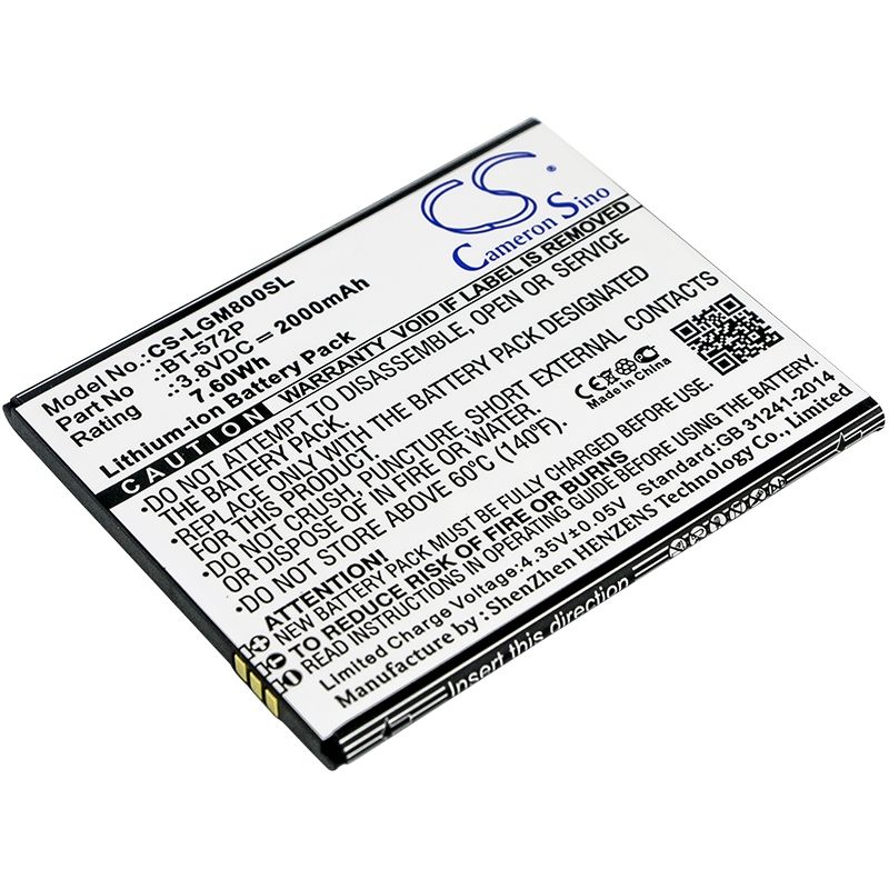 Li-ion Battery fits Leagoo, m5 max, m8 3.8V, 2000mAh Mobile & SmartPhone Cameron Sino Technology Limited