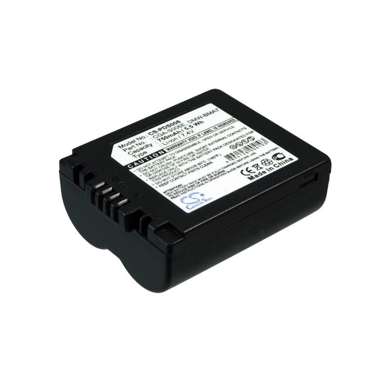 Li-ion Battery Fits Leica, V-lux1, Panasonic, Lumix Dmc-fz18 7.4v, 750mah Camera Cameron Sino Technology Limited