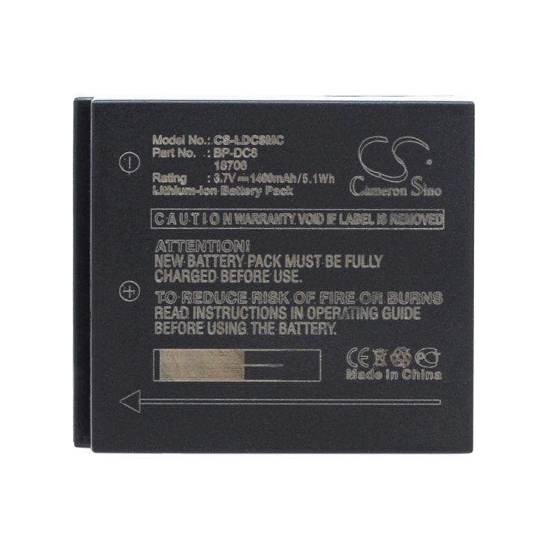Li-ion Battery fits Leica, X1 3.7V, 1400mAh Camera Cameron Sino Technology Limited