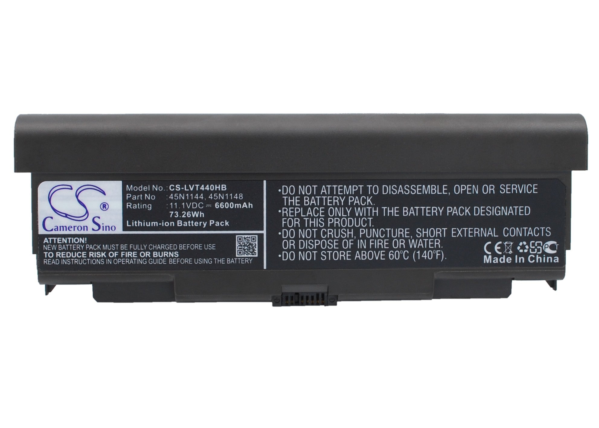 Li-ion Battery fits Lenovo, 20at0019cd, Thinkpad L440 11.1V, 6600mAh Notebook & Laptop Cameron Sino Technology Limited