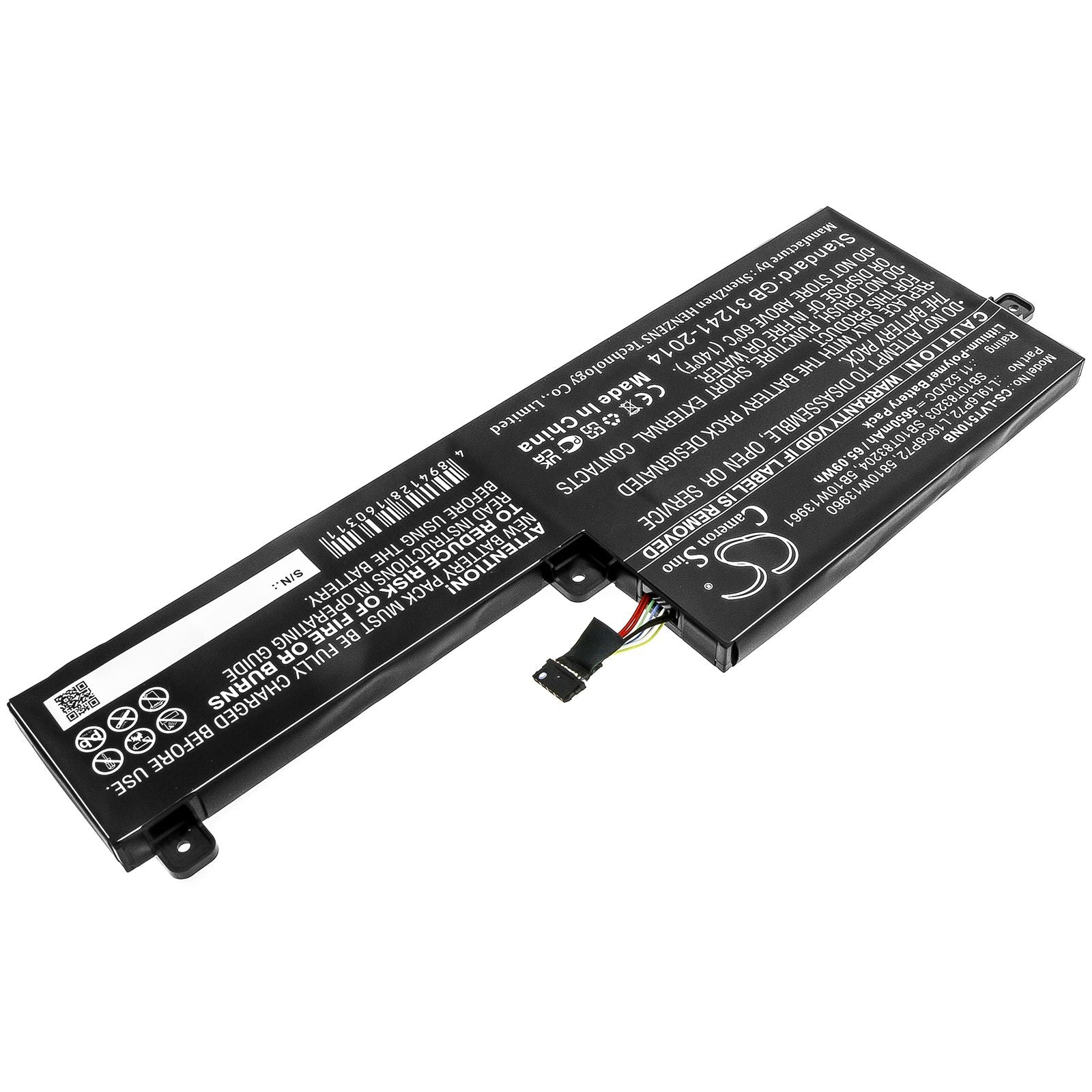 Li-ion Battery fits Lenovo, 5810w13960, 5b10w13961, L19c6p72, L19l6p72, Sb10t83203, Sb10t83204 11.52V, 5650mAh Notebook & Laptop Cameron Sino Technology Limited