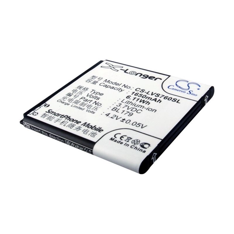 Li-ion Battery fits Lenovo, a288t, a298, a298t 3.7V, 1650mAh Mobile & SmartPhone Cameron Sino Technology Limited
