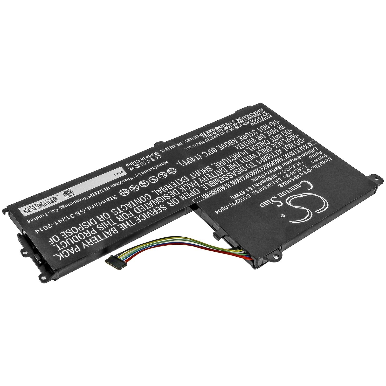 Li-ion Battery fits Lenovo, Flex 4-1480 14", Flex 4-1570, Flex 4-1580 80ve 11.4V, 4550mAh Notebook & Laptop Cameron Sino Technology Limited