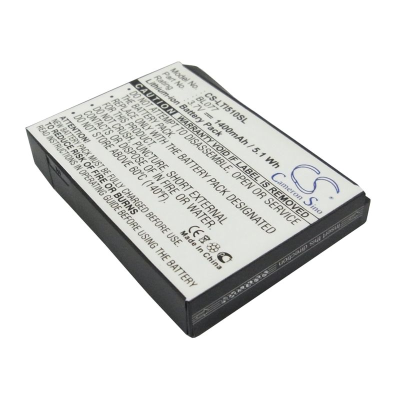 Li-ion Battery fits Lenovo, i510 3.7V, 1400mAh Communications Cameron Sino Technology Limited (Suspended)
