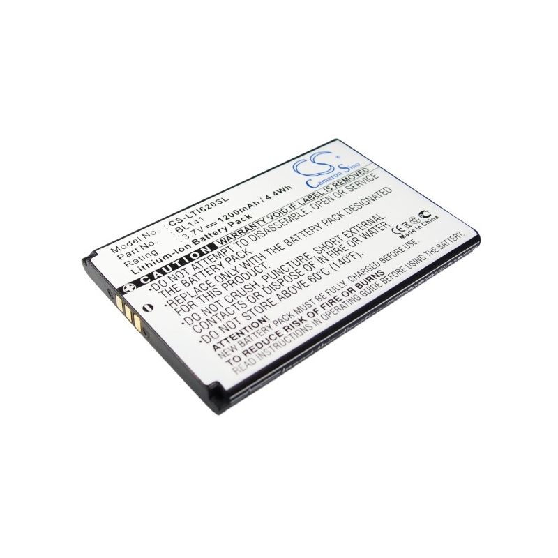 Li-ion Battery fits Lenovo, i62, o3 3.7V, 1400mAh Mobile & SmartPhone Cameron Sino Technology Limited