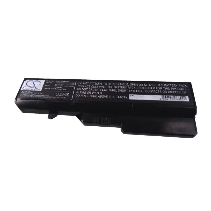 Li-ion Battery Fits Lenovo, Ideapad B470, Ideapad B470a, Ideapad B470g 11.1v, 6600mah Notebook & Laptop Cameron Sino Technology Limited