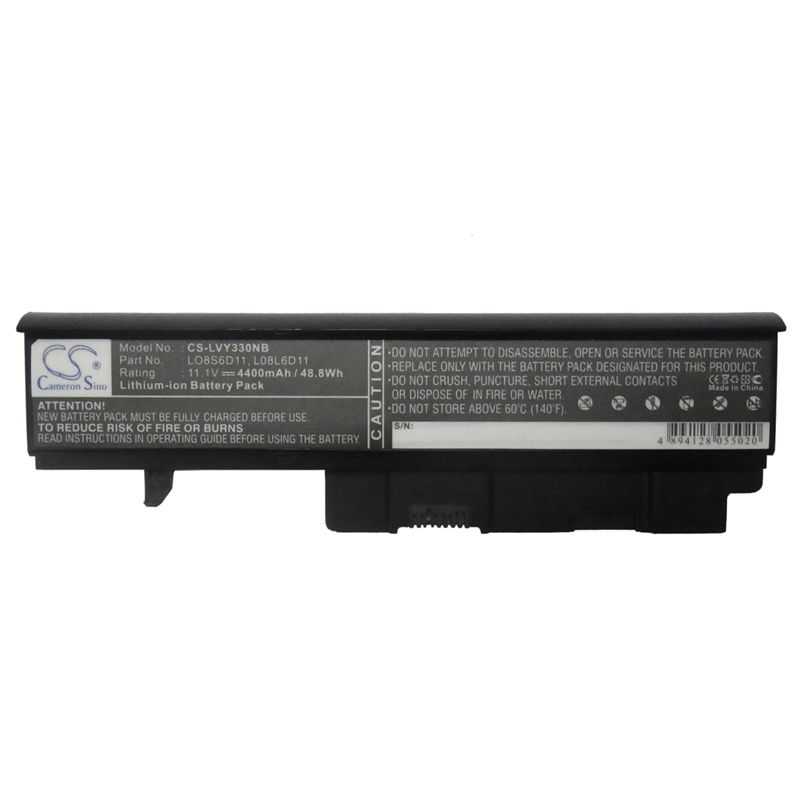 Li-ion Battery fits Lenovo, ideapad Y330, ideapad Y330-20002, ideapad Y330-2269 11.1V, 4400mAh Notebook & Laptop Cameron Sino Technology Limited