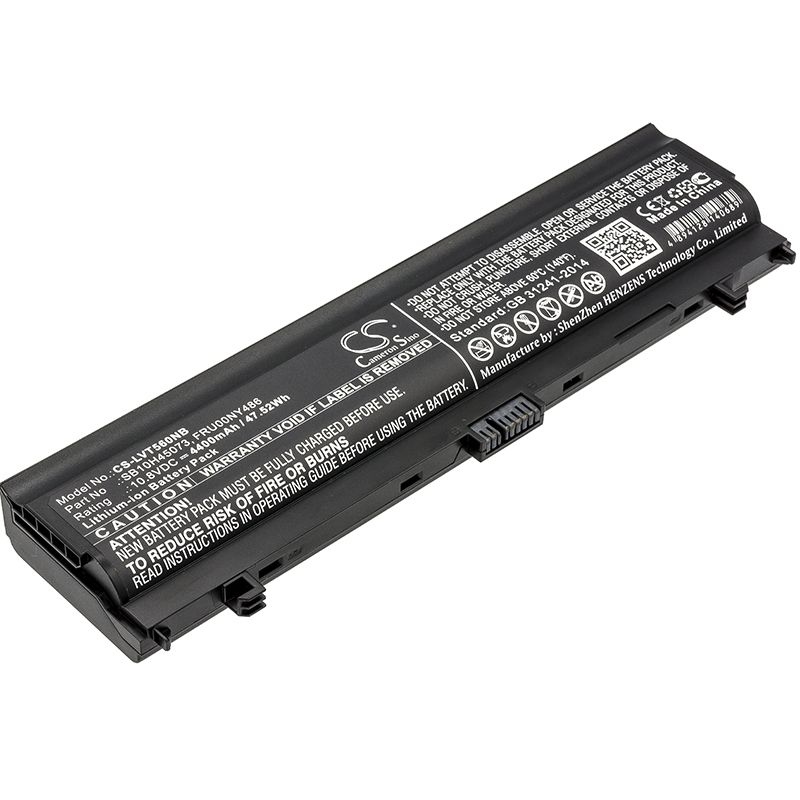 Li-ion Battery fits Lenovo, thinkpad L560, thinkpad L570 10.8V, 4400mAh Notebook & Laptop Cameron Sino Technology Limited