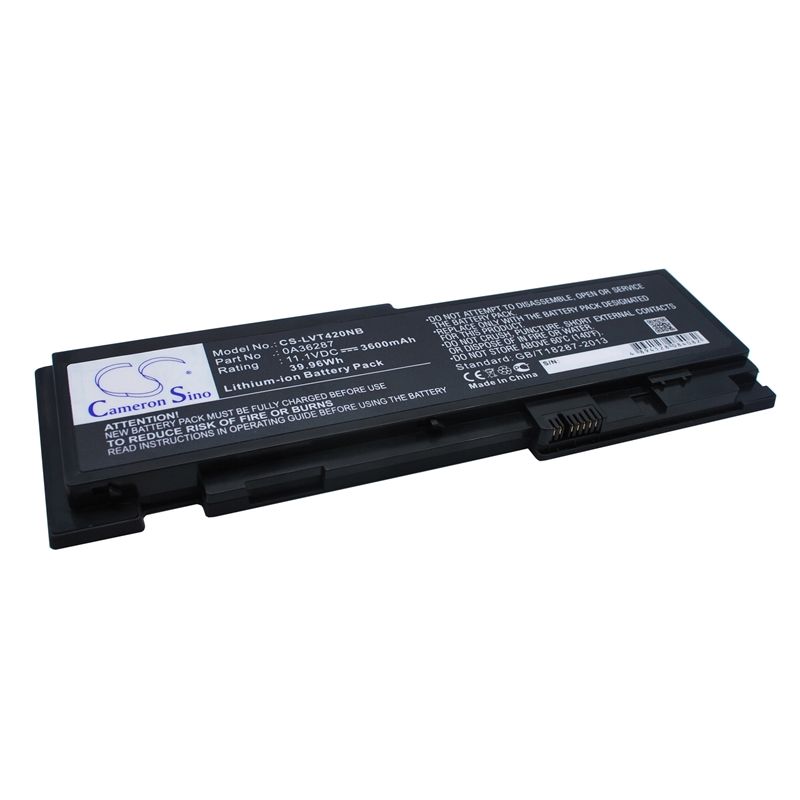 Li-ion Battery Fits Lenovo, Thinkpad T420s, Thinkpad T420s 4171-a13, Thinkpad T420si 11.1v, 3600mah Notebook & Laptop Cameron Sino Technology Limited