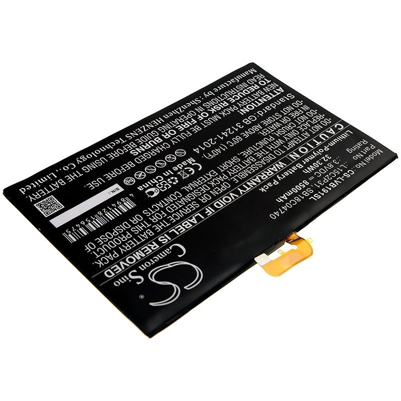 Li-ion Battery fits Lenovo, Yb1-x90f, Yb1-x90l 3.8V, 8500mAh Tablet Cameron Sino Technology Limited