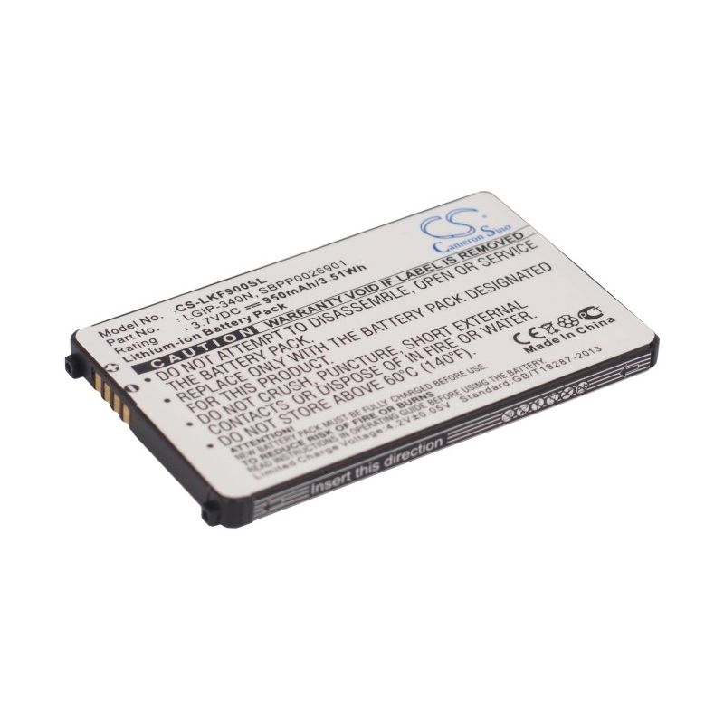 Li-ion Battery Fits Lg, Ax265 Banter, Ax840, Banter Ax265 3.7v, 950mah Mobile & SmartPhone Cameron Sino Technology Limited