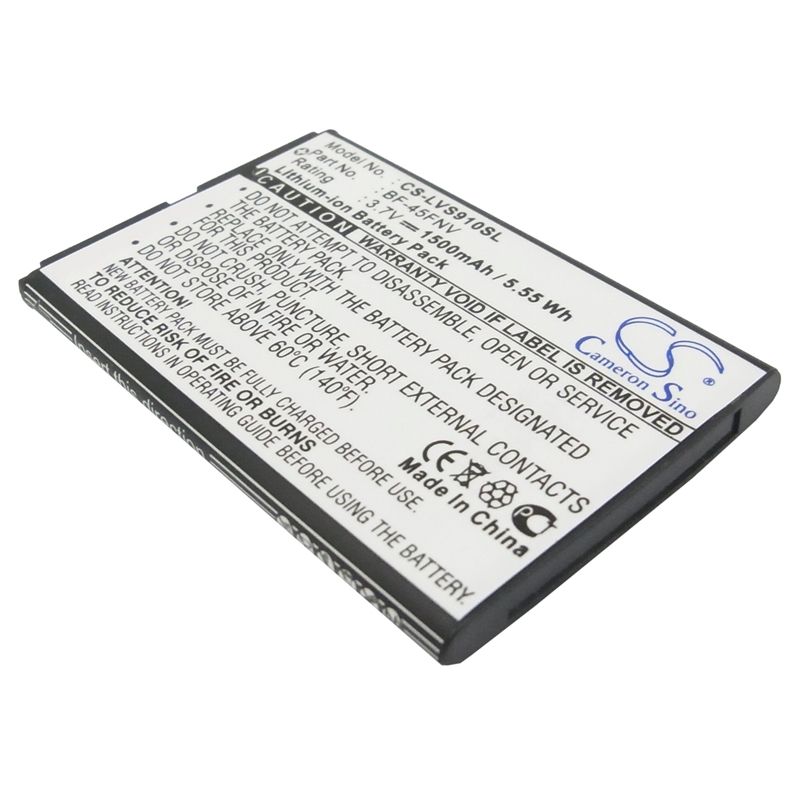 Li-ion Battery fits Lg, bryce, esteem 4g, ms910 3.7V, 1500mAh Mobile & SmartPhone Cameron Sino Technology Limited