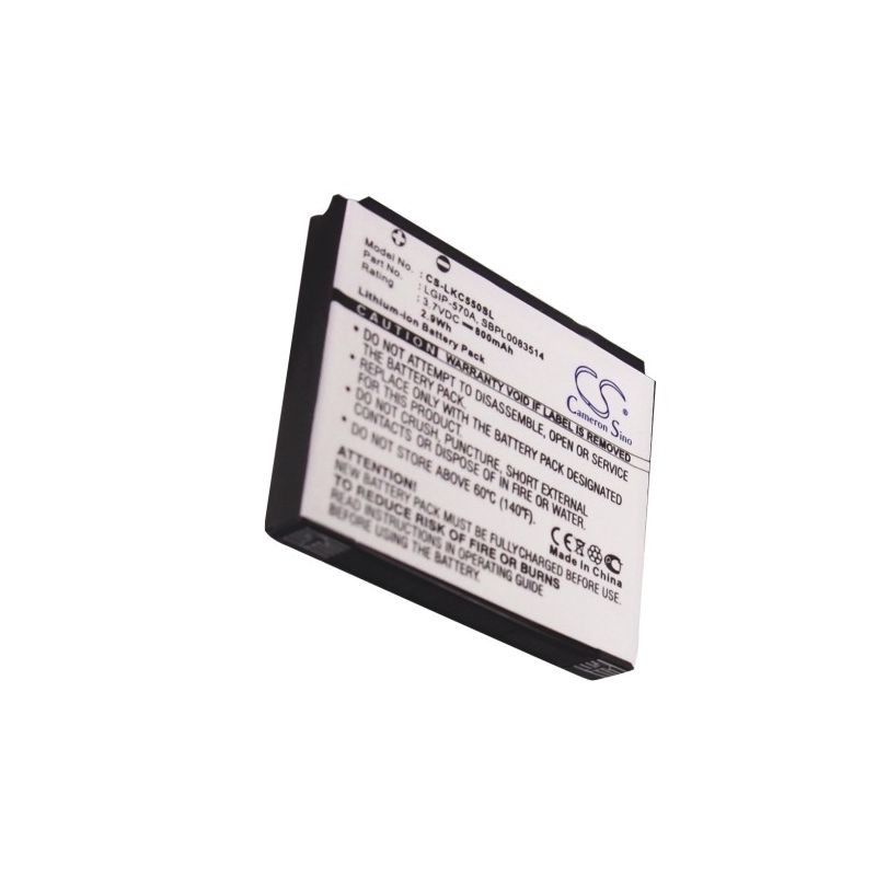 Li-ion Battery fits Lg, cf750, cookie plus, gd550 3.7V, 800mAh Mobile & SmartPhone Cameron Sino Technology Limited