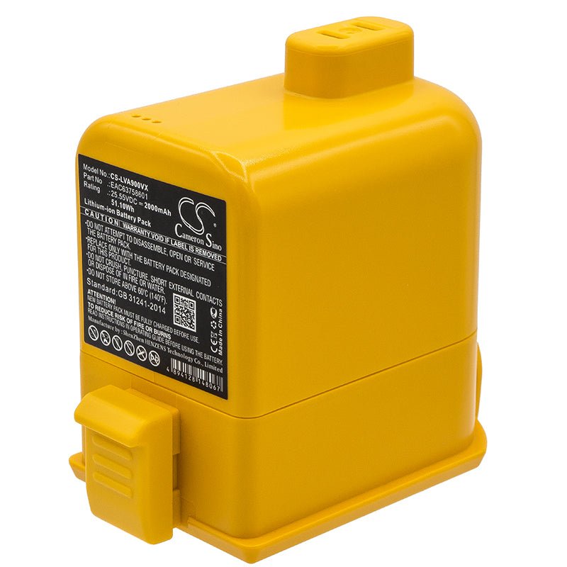 Li-ion Battery fits Lg, Eac63382201, Eac63382202, Eac63758601, Mev65921201 25.55V, 2000mAh Vacuum Cameron Sino Technology Limited