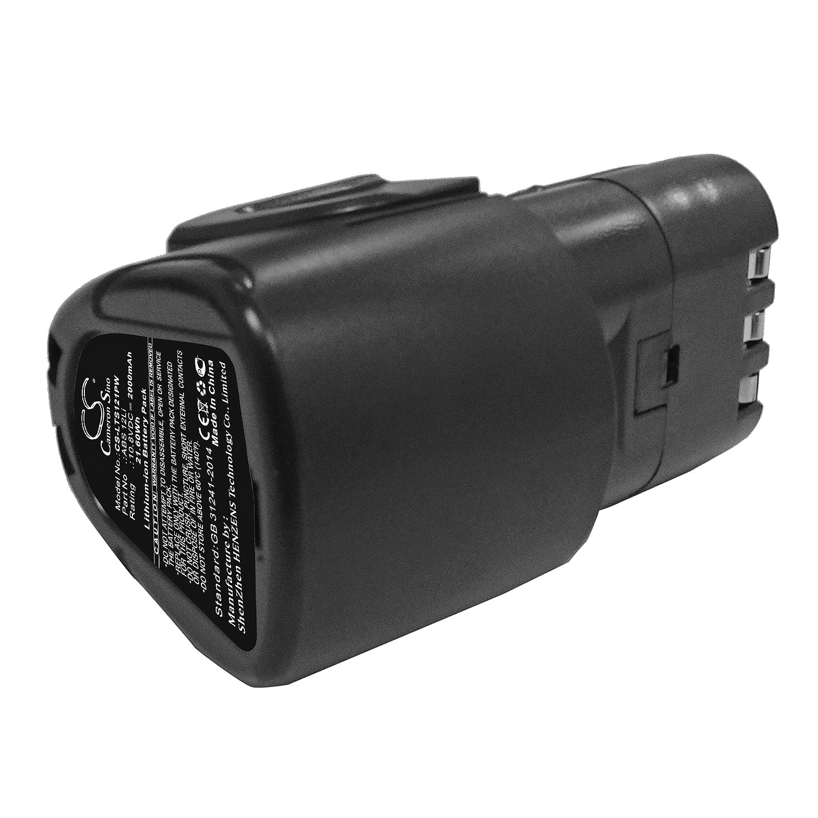 Li-ion Battery fits Lux-tools, Abs 12li 10.8V, 2000mAh Power Tools Cameron Sino Technology Limited