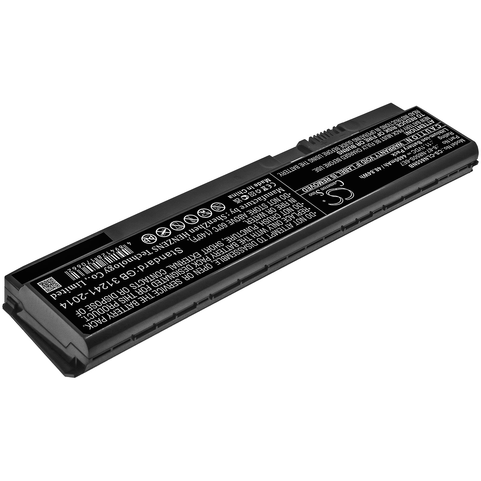 Li-ion Battery fits Machenike, T58, T58-d1, T58-d3 11.1V, 4400mAh Computer Cameron Sino Technology Limited