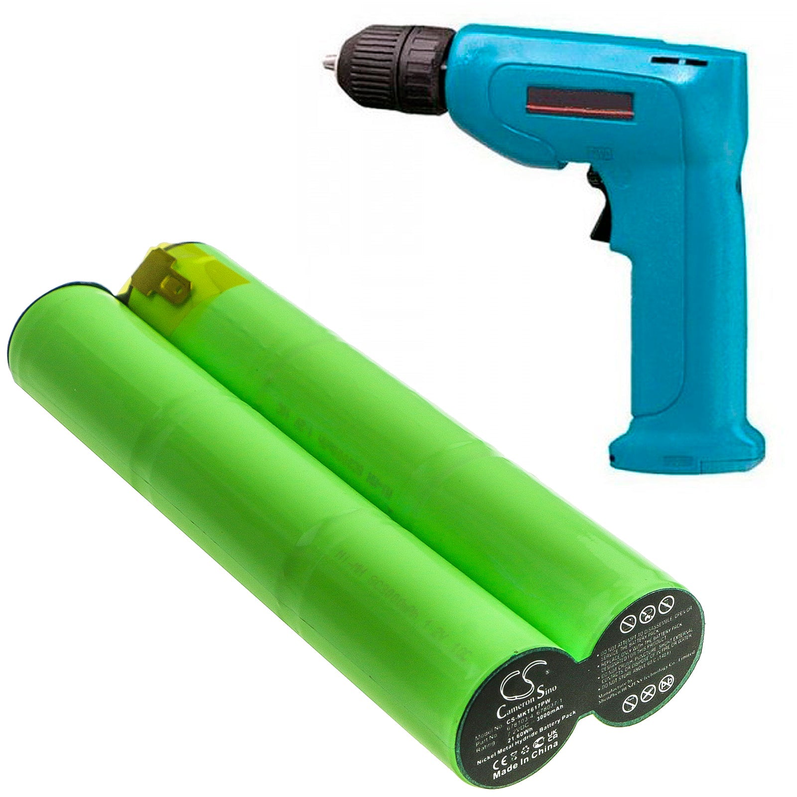 Li-ion Battery fits Makita, 6010sd, 6010sdw, 6070d 7.2V, 3000mAh Power Tools Cameron Sino Technology Limited